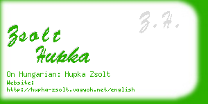 zsolt hupka business card